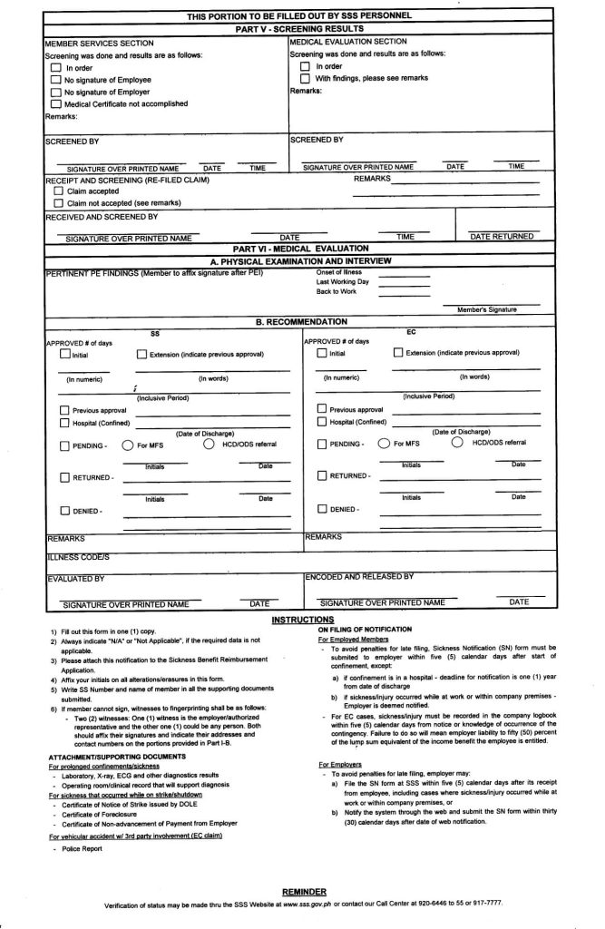 SSS Sickness Notification Form 2023 SSS Contribution Calculator